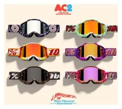 Motorcycle Accessories 18 100% Accuri 2 Jett Lawrence Donut Goggle 6-Pack