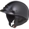GMax GM35 Fully Dressed Helmet - Solid -Motorcycle Accessories Gmax Gm35 Half Helmet Fully Dressed Black