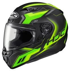 HJC I10 Robust Helmet -Motorcycle Accessories hj ci10 robust helmet black green