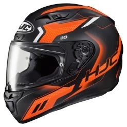 HJC I10 Robust Helmet -Motorcycle Accessories hj ci10 robust helmet black orange