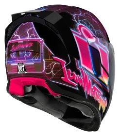 Icon Airflite Synthwave Helmet -Motorcycle Accessories icon airflite synthwave helmet purple 2