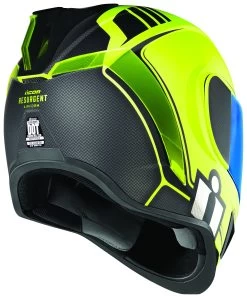 Icon Airform Resurgent Helmet -Motorcycle Accessories icon airform resurgent helmet hi viz 2