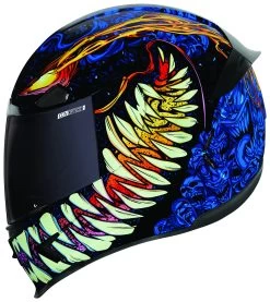 Icon Airframe Pro Soul Food Helmet -Motorcycle Accessories icon airframe pro soul food helmet blue 1