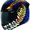 Icon Airframe Pro Soul Food Helmet -Motorcycle Accessories icon airframe pro soul food helmet blue