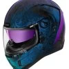 Icon Airform Chantilly Opal Helmet -Motorcycle Accessories icon hlmt afrm chnt opal blue