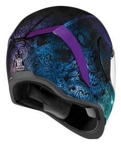 Icon Airform Chantilly Opal Helmet -Motorcycle Accessories icon hlmt afrm chnt opal blue 2