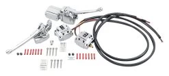 Milwaukee Twins Complete Handlebar Control Kit For Harley Big Twin 1972-1981