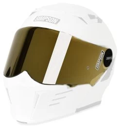 Simpson Mod Bandit Pinlock-Ready Face Shield -Motorcycle Accessories simpson mod bandit pinlock ready face shield gold