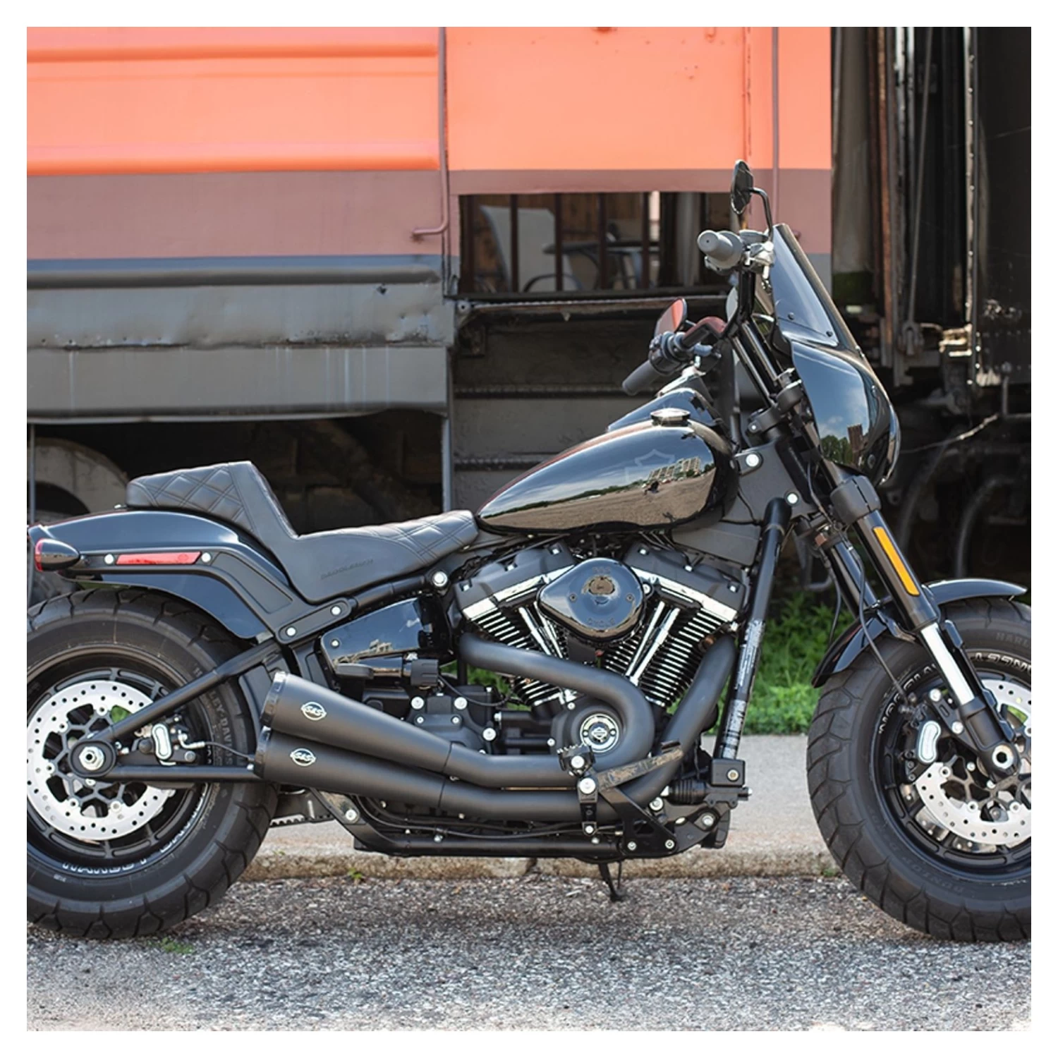 S&S Cycle Grand National Exhaust System For Harley Softail 2018-2023 4 S&S Cycle Grand National Exhaust System For Harley Softail 2018-2023 - Image 2